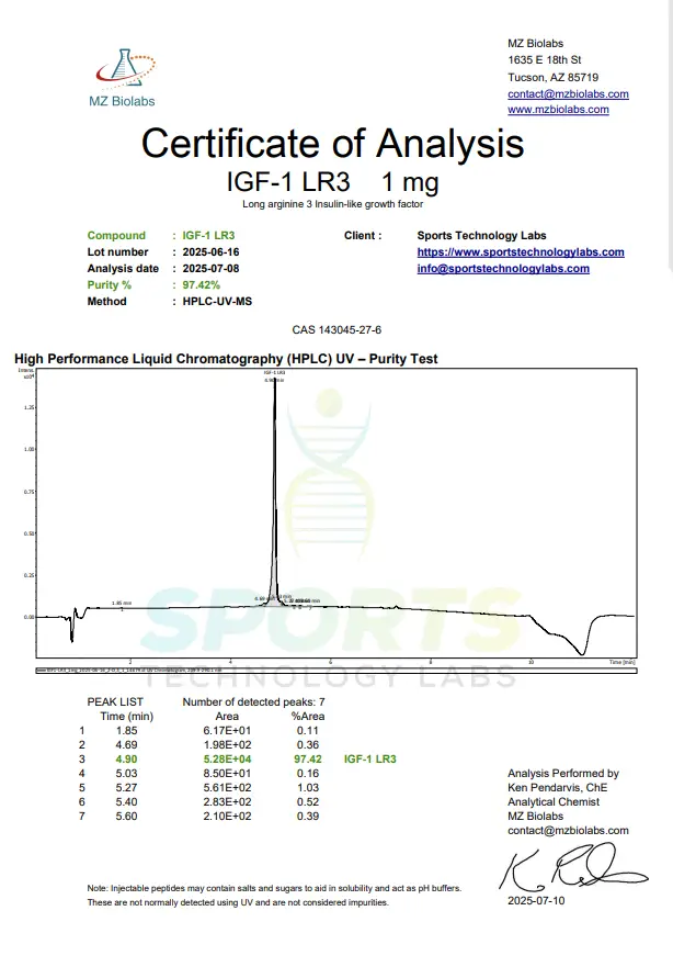 IGF-1 LR3 1 mg