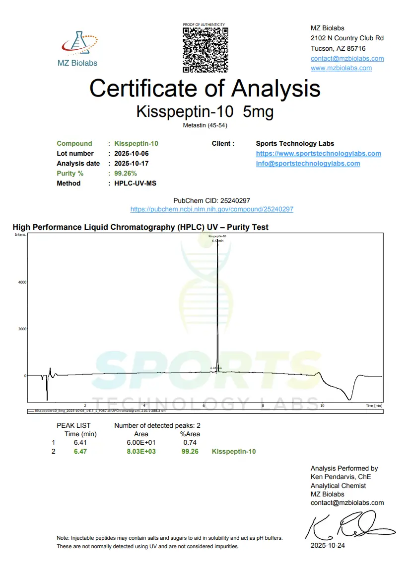 Kisspeptin-10 (5 mg)