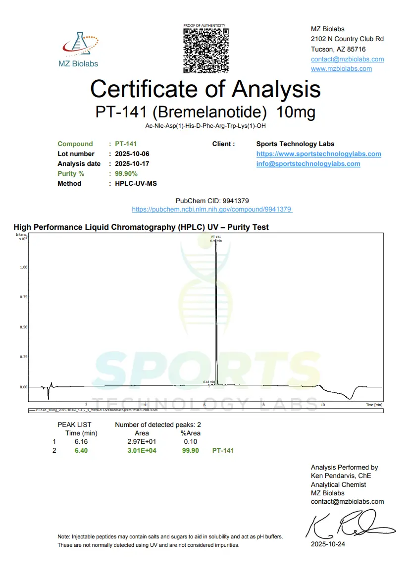 PT-141 (Bremelanotide) 10 mg